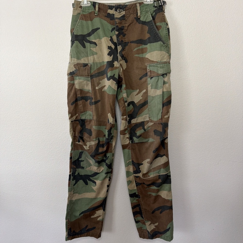 VTG Military Vitin Garment Mfg‎ Woodland Camo Cargo Pants Men's  Army 27/32